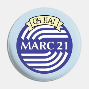 Oh Hai MARC -- Small version Pin