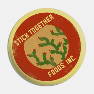 "Stick Together" Cactus Feedsack Logo Pin