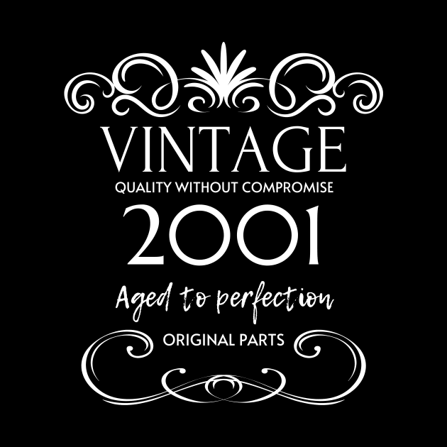 Vintage 2001 - Birthday Gift For Men by Fluen