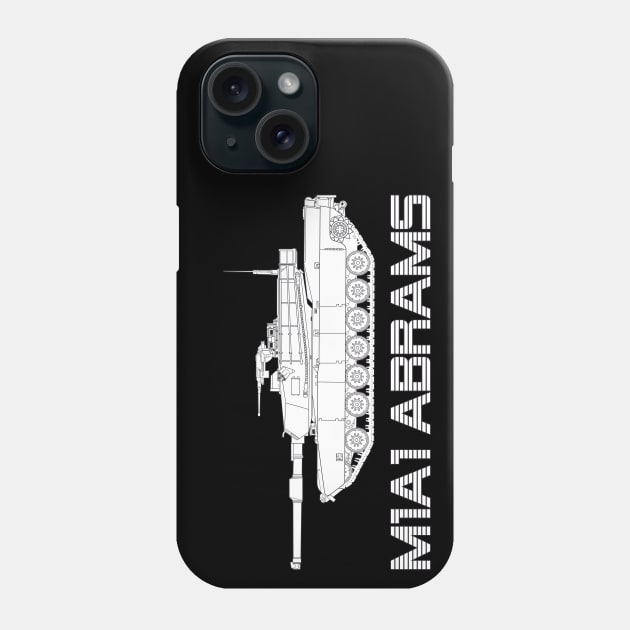 US M1 Abrams Main Battle Tank Phone Case by FAawRay