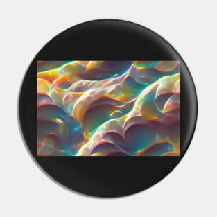 Holographic Distorted Glass Waves Pin