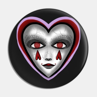 Sad lovely Heart Pin