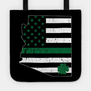 St Patricks Vintage Arizona Irish USA Flag Tote