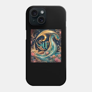 Surreal surf design Phone Case