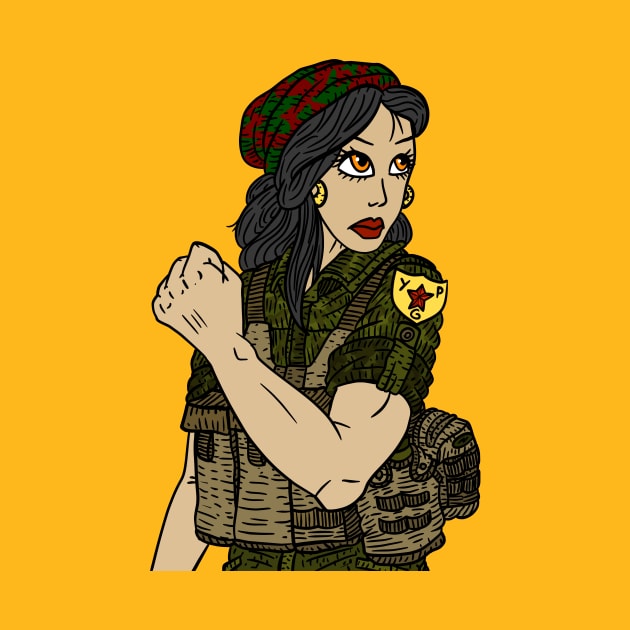 kurdistan, YPG women. kurdish power. by JJadx