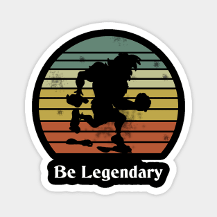 Retro Bigfoot Be Legendary Motivational Magnet