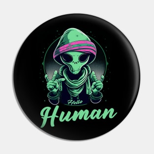 Hello Human Pin