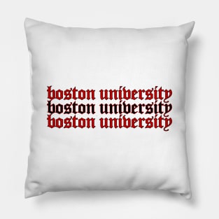 bostn gothic lettering Pillow