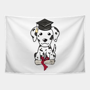 Funny dalmatian is graduating Tapestry