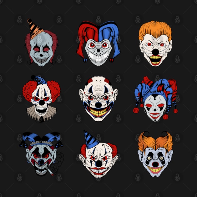 Horror Clowns by Luve