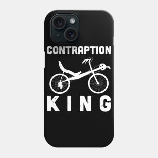 Contraption King / recumbent trike gift idea / recumbent lover present Phone Case