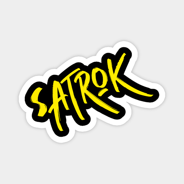 Satrok Brand (Yellow) Magnet by Satrok