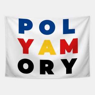 Polyamory Pride Flag Colors Tapestry