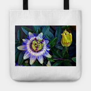 Passion Flower Summer Flowering Plant Tote