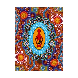 Aboriginal Art - Birth Death Marriage T-Shirt