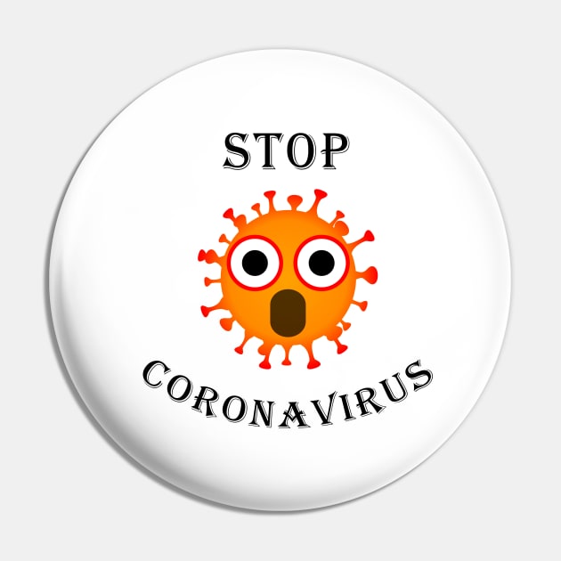 stop coronavirus gift Pin by Halmoswi