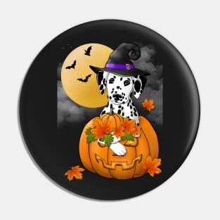 Dalmatian Witch Pin