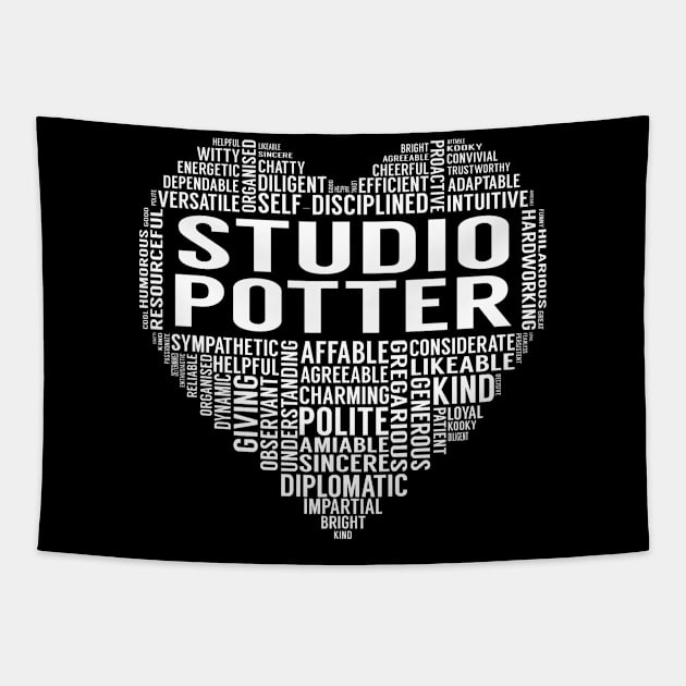 Studio Potter Heart Tapestry by LotusTee