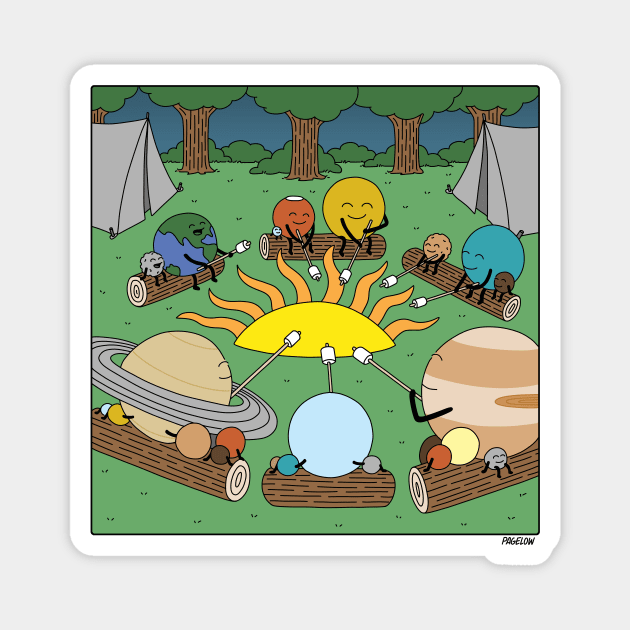 Planet Campfire Magnet by Buni