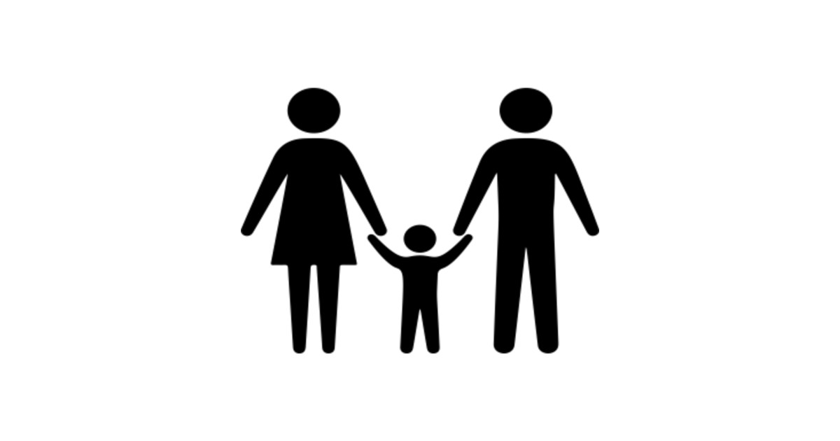 LIMITED EDITION Exclusive Family Holding Hands Silhouette