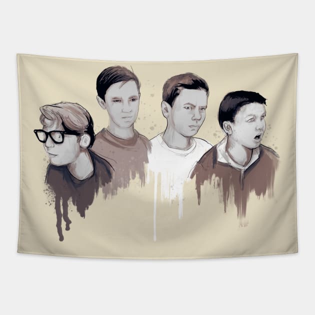 Dead Body Boys Tapestry by LVBart