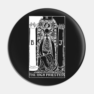 The High Preistess Tarot in white Pin