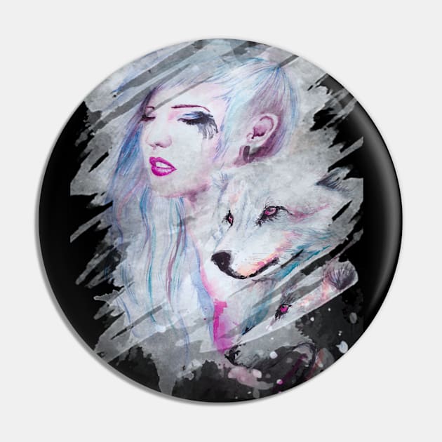 Girl With Wolves - Girl Who Loves Wolves Pin by All Thumbs