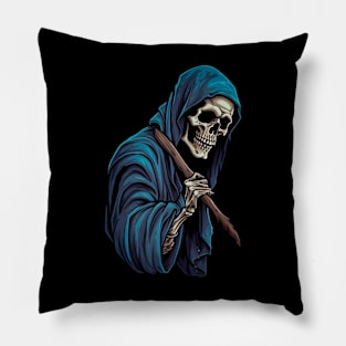 The Blue Reaper - Creep Softly and Carry a Big Stick Pillow