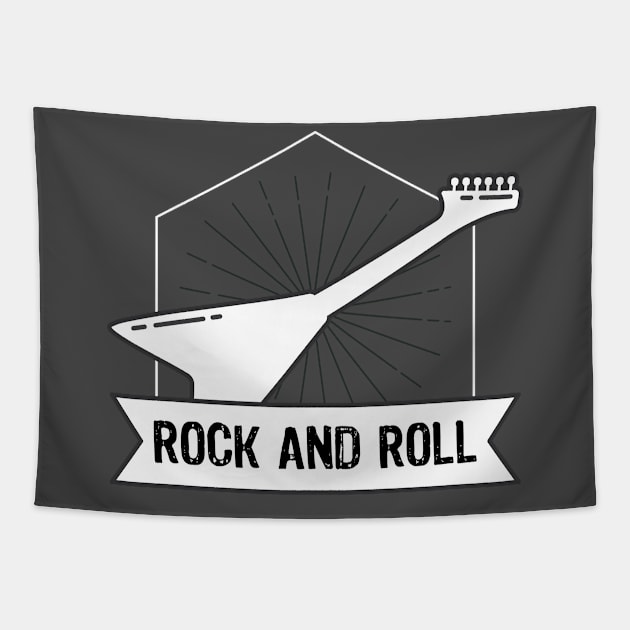 Rock N Roll Music T-Shirt T-Shirt Tapestry by TPNStore