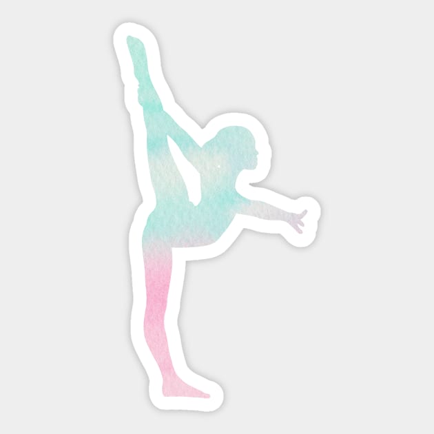 Gymnastics Silhouette - Gymnastics - Sticker