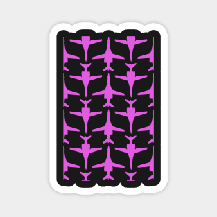 Rockwell B-1 Lancer - Pink & White Pattern Unswept Design Magnet