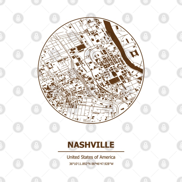 Nashville city map coordinates by SerenityByAlex