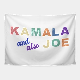 Kamala Harris Vice President and also Joe Biden Funny Retro Vintage Tapestry