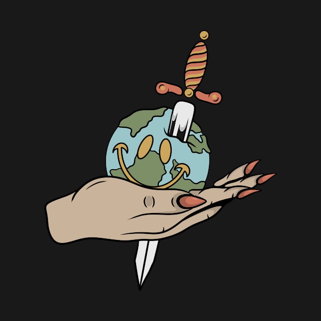 World and hand by gggraphicdesignnn