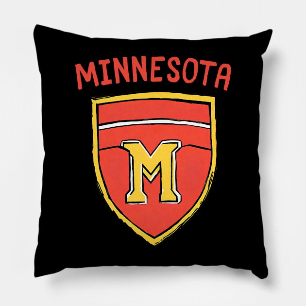 Minnesota Football Player Football Fan Soccer Game Pillow by DaysuCollege