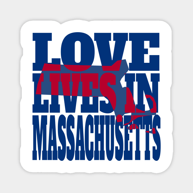 Love Lives in Massachusetts Magnet by DonDota
