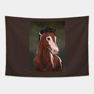 Bay Pinto Horse Tapestry