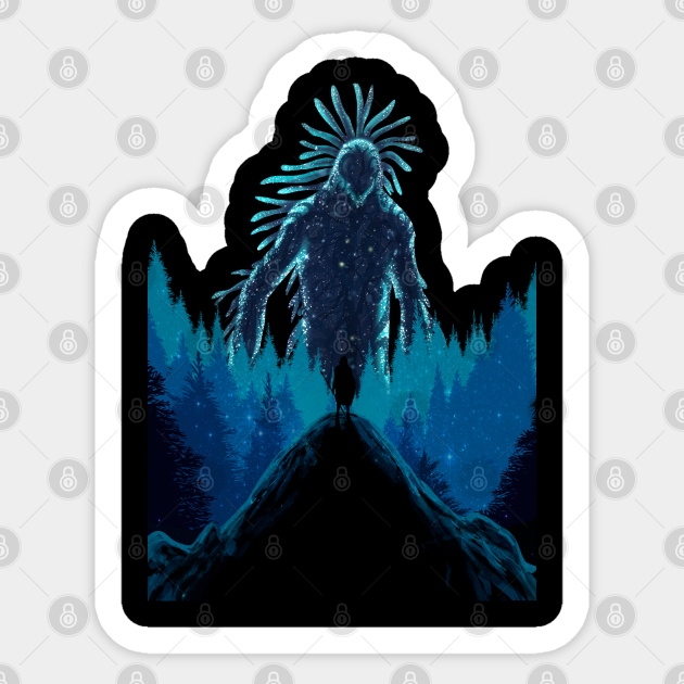 Night Spirit - Night Spirit Mononoke Hime Forest - Sticker