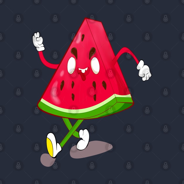 Cute Happy Watermelon by MariRiUA