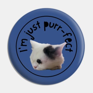 I'M JUST PURRFECT Pin