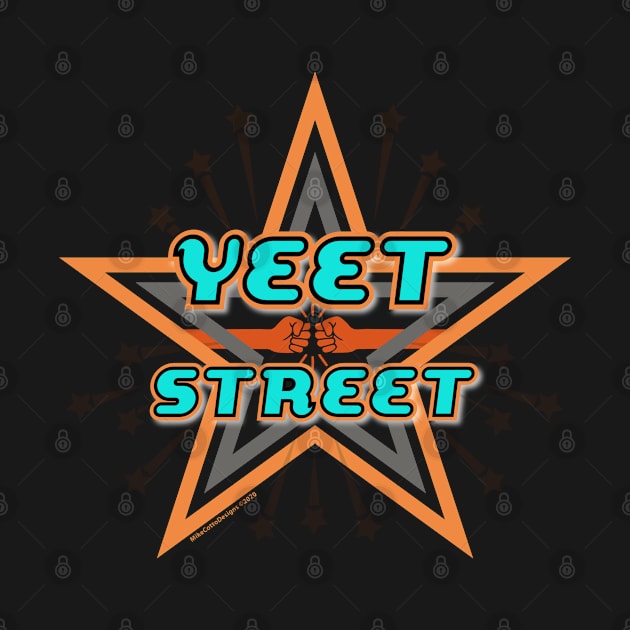 Yeet Street Star Orange by MikeCottoArt