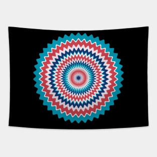 Retro Hippie Radial Tapestry