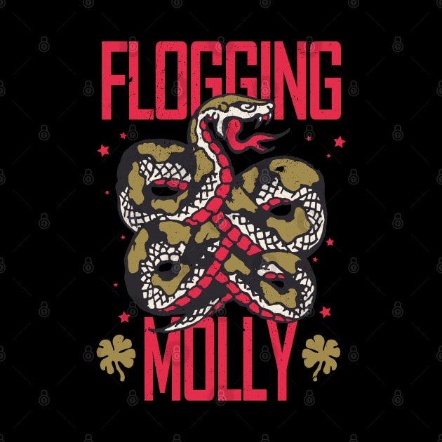 Flogging Molly Celtic punk band by VizRad