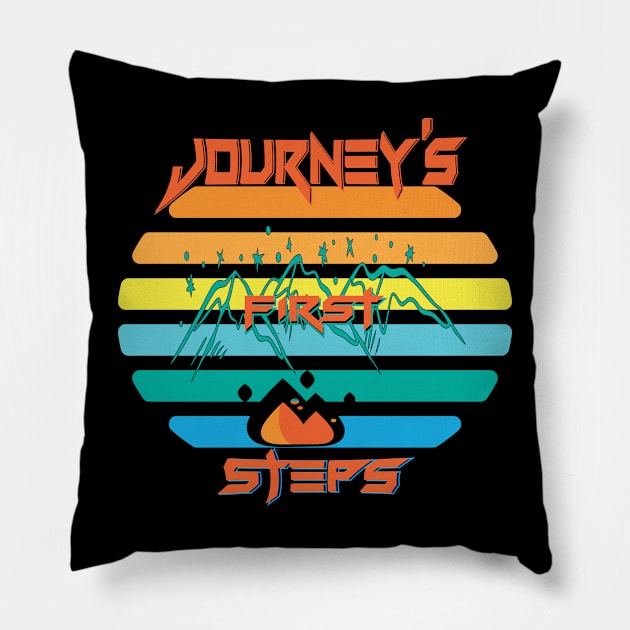 journy's first steps Pillow by Mirak-store 