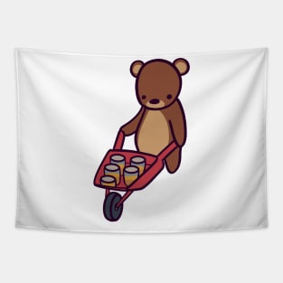 Brown Bear's Honey Wheelwagon Tapestry