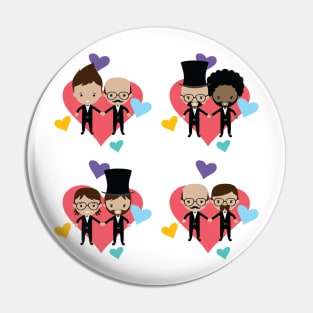 LGBT Couples Design - LGBT Mens Couple Pin