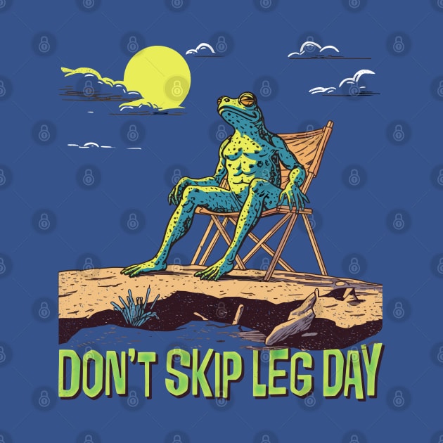 Don't Skip Leg Day --- Cute Gym Frog by DankFutura