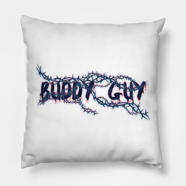 Bleeding Roots - Buddy Guy Pillow by PASAR.TEMPEL