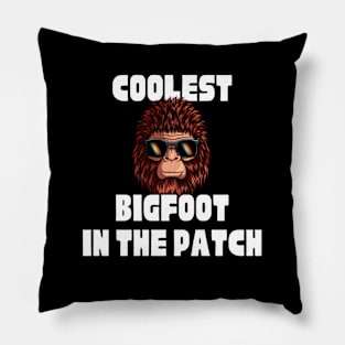 Halloween coolest bigfoot in the patch Pillow