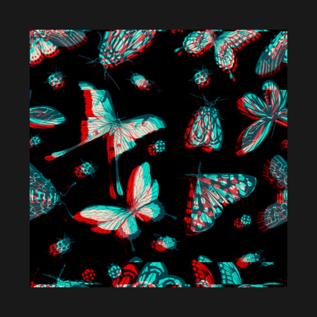 Butterfly Glitch Pattern by FabDesign